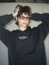 nyke × Cycle THROW UP HOODIE -BLACK-
